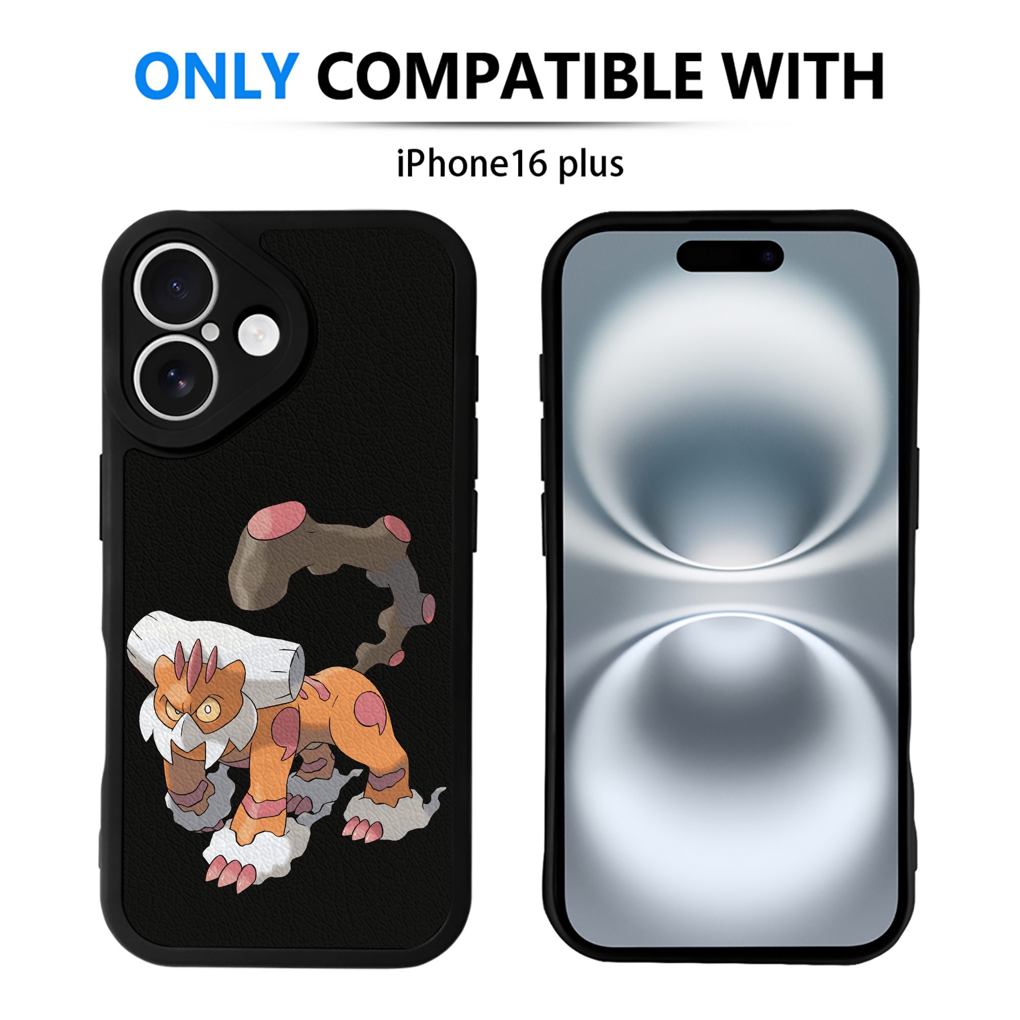 （画像用） ポケットモンスター Pokémon 【iPhone 16シリーズ対応】シリコンスマホケース（レザー調） 材質：シリコン